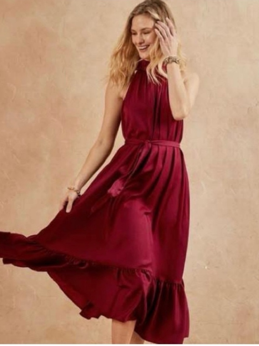 Banana Republic Sleeveless Halter Dress
